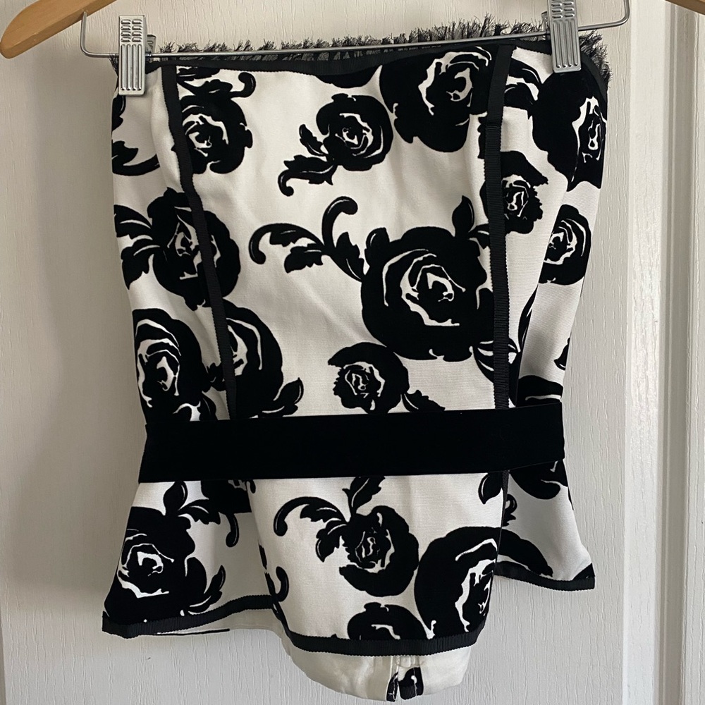 White House black market strapless top